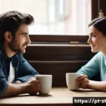 회복탄력성을 높이는 대화 기술 - **Prompt:** A serene indoor setting, perhaps a cozy cafe or a comfortable living room bathed in soft...