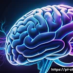 Home 18 정신적 회복탄력성에 대한 최신 연구 동향 - A detailed and vibrant illustration of a human brain highlighting neural plasticity, showing glowing...